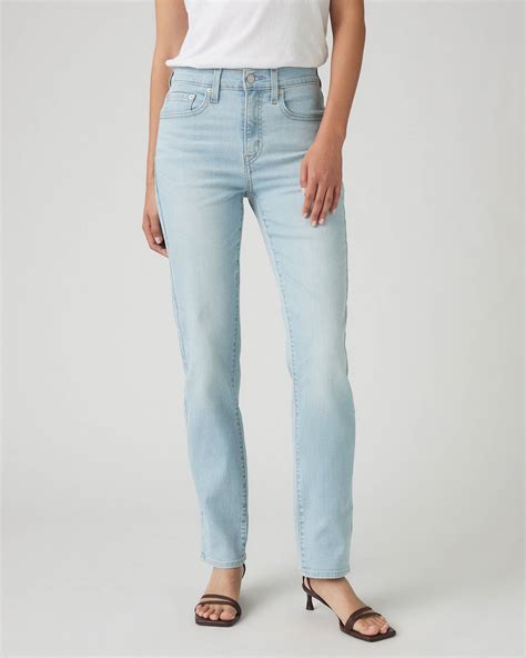 724™ High Rise Straight Jeans - Blue | Levi's® FR