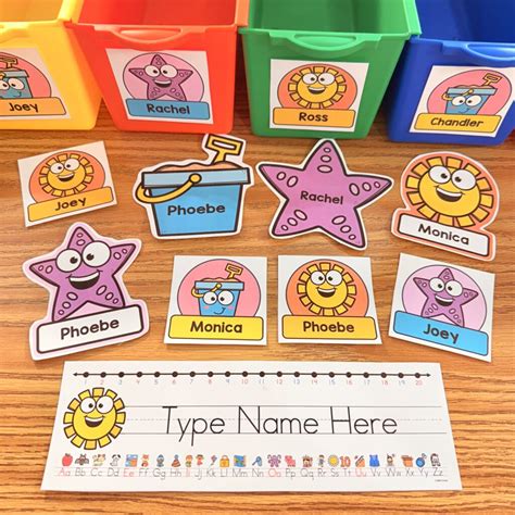 Editable Summer Name Tags and Labels - Simply Kinder + Printable Membership