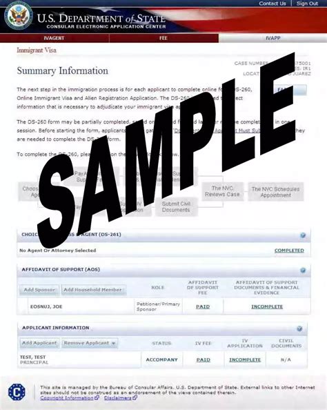 Image result for DS-260 Forms Printable Version