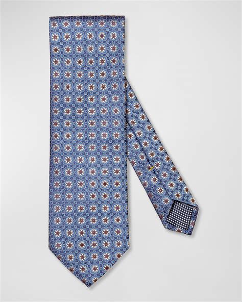Charvet Men's Medallion Jacquard Silk Tie | Neiman Marcus