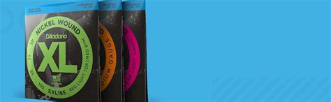 D'Addario EXL165 Nickel Wound 45-105 Custom Light Bass Guitar Strings ...