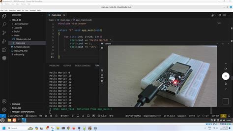 Image result for Esp32 Visual Studio Code HelloWorld
