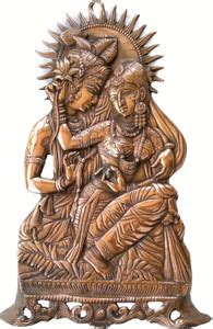 A One Handicrafts SURYA RADHA KRISHNA WALL PEACE Decorative Showpiece ...