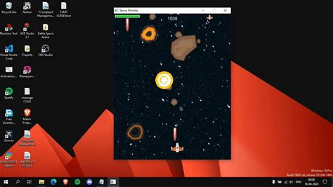 Python Space Shooter Game 的图像结果