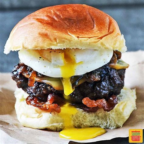 Fried Egg Burger - Sunday Supper Movement