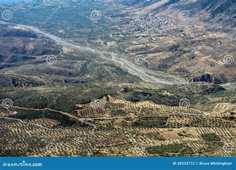 Greek Rural Landscape stock photo. Image of view, mountain - 58333772