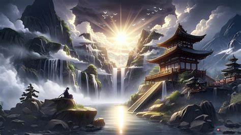 Fantasy anime ai free wallpaper desktop