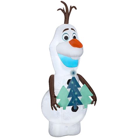 Gemmy Olaf 66.14-in Snowman Inflatable with White LED Lights G-119297 ...