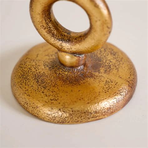 Rings Tall Candle Stand Antique Gold Online - Premium Candle Stand ...