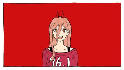 Hình nền : Power Chainsaw Man, Chainsaw Man, Đầy màu sắc 1920x1080 ...