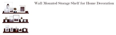 OUTKA Engineered Wood Wall Mounted Storage Floating Decorative Shelf ...