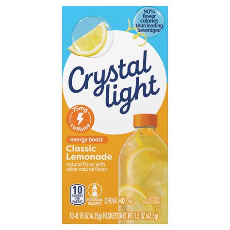 Crystal Light Energy Boost Drink Mix -Classic Lemonade - Shop Mixes ...