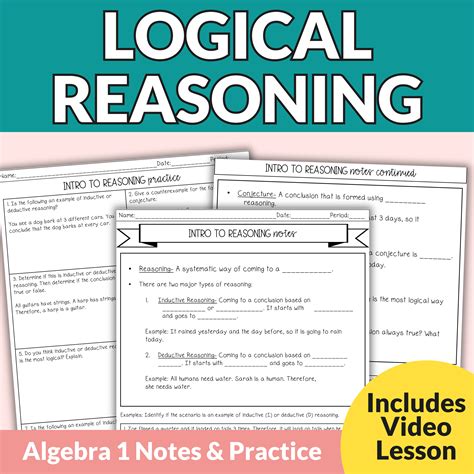 Deductive Reasoning Math Problems Worksheets PDF 的图像结果