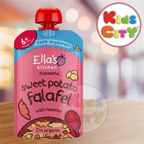 Ella's Kitchen Organic Baby Food Pouch, Sweet Potato Falafel with humm ...