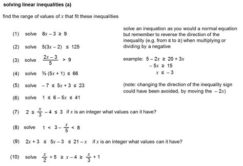 Linear Inequalities Maths Tutor 的图像结果