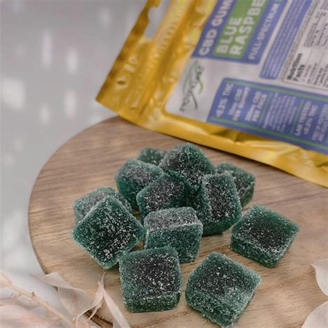 Rejuvaleaf: Blue Raspberry Full Spectrum CBD Gummies 300MG | Leafly