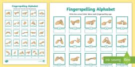 Fingerspelling Phase 4 Tricky Words Comprehension Worksheets