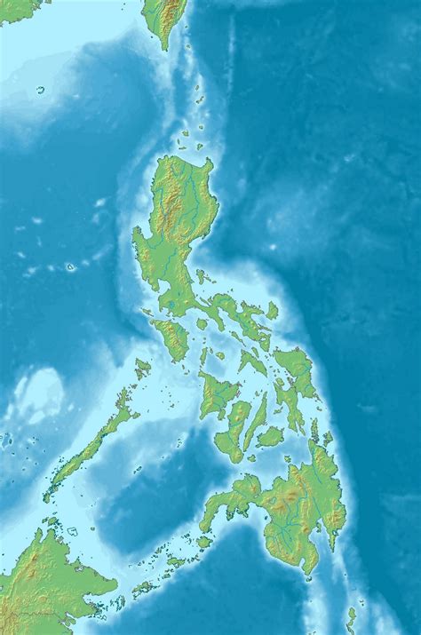 Detailed relief map of Philippines | Philippines | Asia | Mapsland | Maps of the World