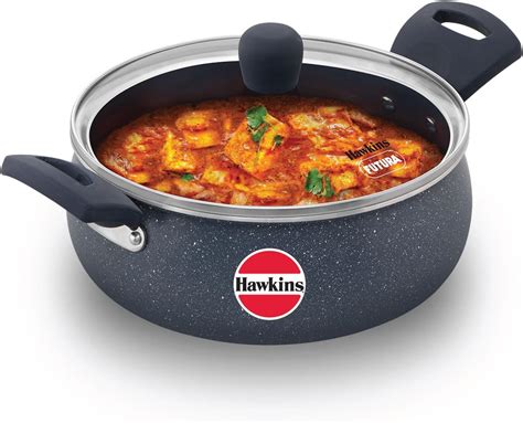Buy Hawkins Ceramic Nonstick Handi, 5 Litre, Induction Biryani Pot ...