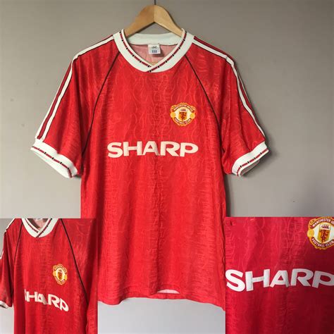 1998 บ้าน Retro Man U Jersey 2002 04 06 Man U เสื้อฟุตบอล Giggs SCHOLES ...