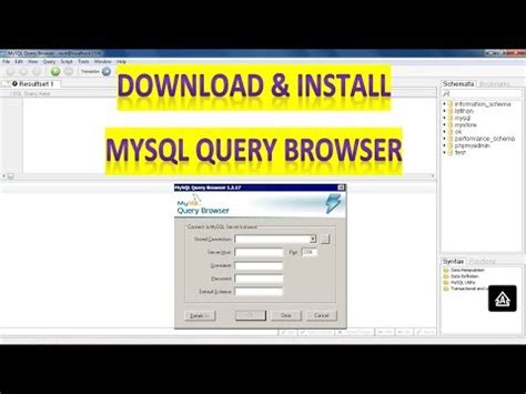 MySQL Query Browser 64-Bit Install 的图像结果