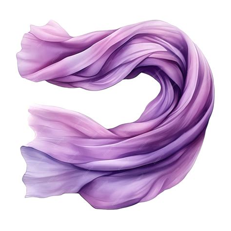 Premium Vector | Purple color scarf watercolor vector white background iso