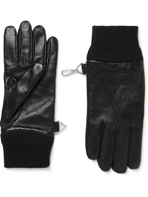 Bottega Veneta - Cashmere-Lined Leather Gloves - Black Bottega Veneta