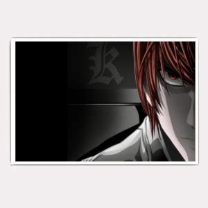 Hawtskin Death Note Anime Black And Red Danger Pose 18X12 Inch Ready To ...