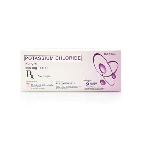 K-Lyte 600mg Potassium Chloride Tablet