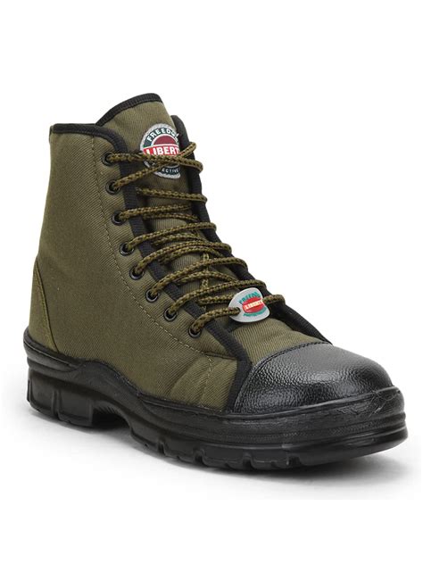 Liberty Hunter-Z Mens Defence Lacing Shoes Green (5 UK) : Amazon.in ...