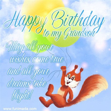 Happy Birthday Grandson Animated GIFs - Download on Funimada.com