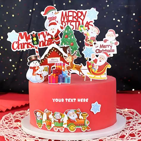 Christmas Santa Cake With Name Generator