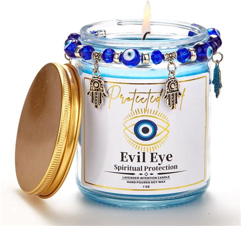 Amazon.com: Ohmique Evil Eye Candle - Evil Eye Decor, Unique Evil Eye ...