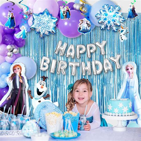 Frozen birthday party supplies elsa and anna balloon bouquet olaf and ...