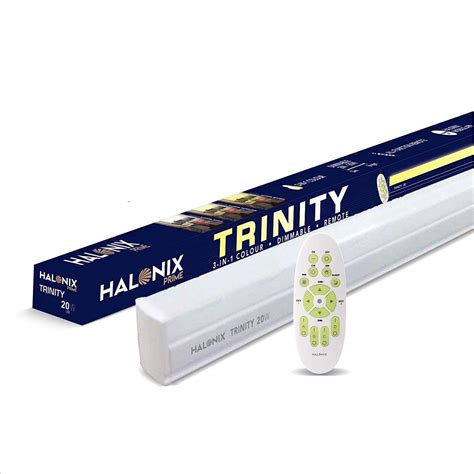 Halonix Prime 20-watt 4 feet 3 in 1 Colour dimmable Remote led Batten ...
