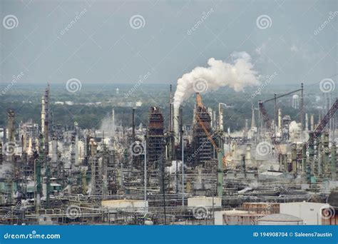 Louisiana Oil Refinery Aerial View. Stock Image | CartoonDealer.com ...