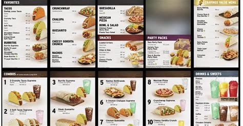 Taco Bell Lunch Hours, Menu and Prices - 2023