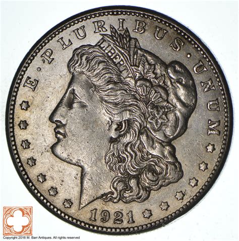 1921-S Morgan Silver Dollar - San Francisco Minted | Property Room