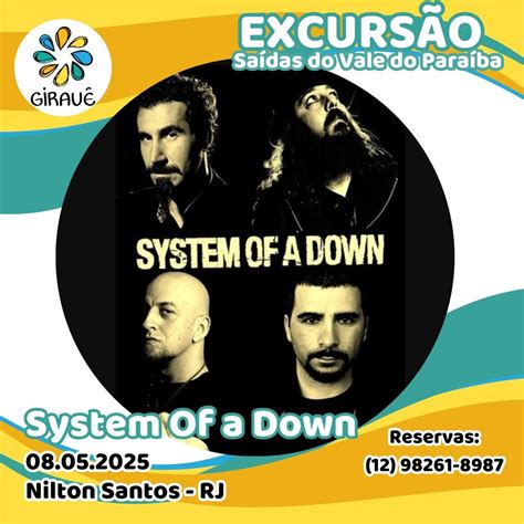 Excursão System Of A Down - Rio de Janeiro, Estádio Nilton Santos, Rio ...