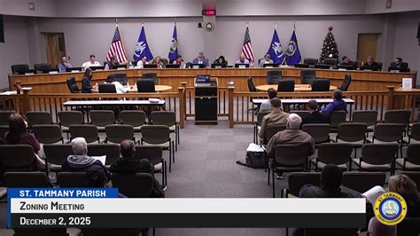 St. Tammany Parish Zoning Meeting December 2, 2025