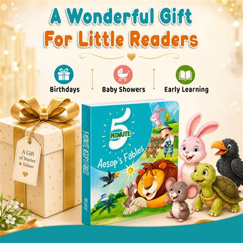 Aesop's Fables - 5 Minute Stories - Hardcover — pegasusforkids
