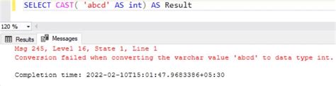 Image result for Cast Function to Convert into Integer in SQL