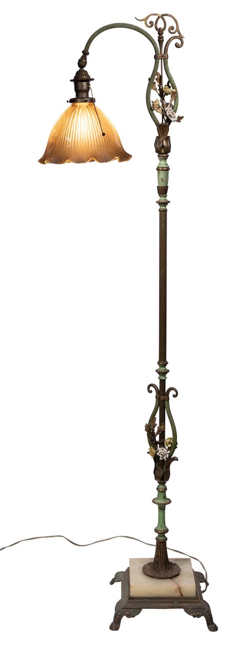At Auction: Art Nouveau Style Floor Lamp