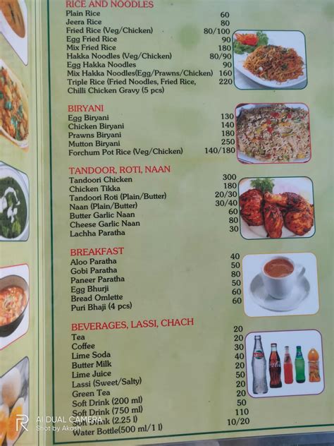 Menu at Frankies Restaurant, Pilerne