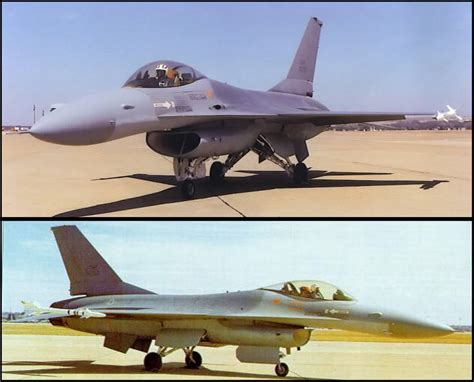 FSD F-16A 75-0750 in 1978 fitted with APG-65 radar from the F/A-18 ...