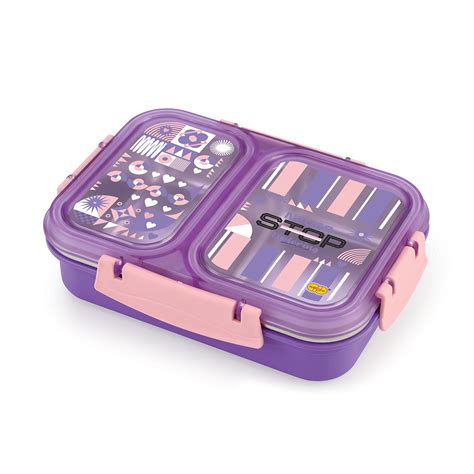 NERO 2 PARTITION LUNCH BOX — Nakoda Plast