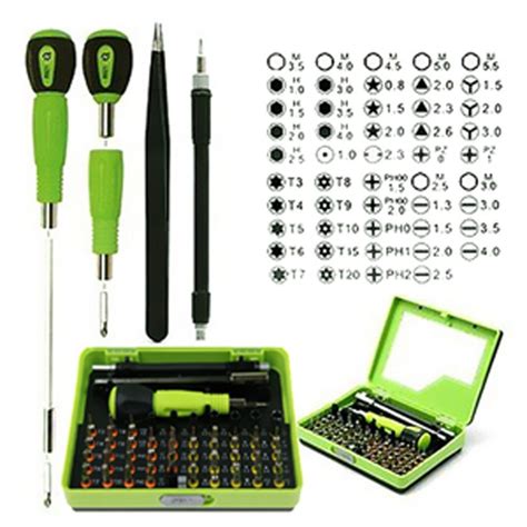 GS 53 in 1 Multi-Bit Precision Torx Screwdriver Tweezer Kit Cell Phone ...