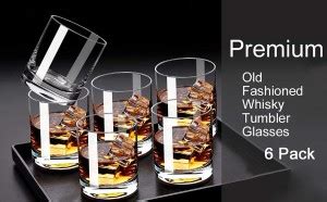 Avastro (Pack of 6) Premium Quality Crystal Clear Weighted Bottom Old ...