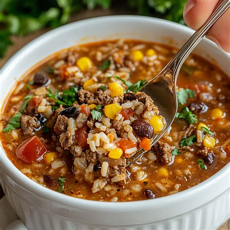 Mexican Beef and Rice Soup – Infloin Recipes
