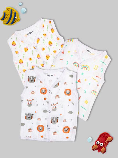 Muslin Cotton Jhablas Pack of 3 | Tiger & Cute Chick | Assorted | Print ...